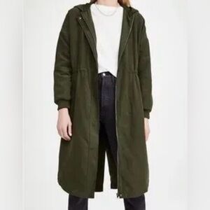 BB Dakota Catch Me Outside Dark Green Utility Jacket/Coat Sz M